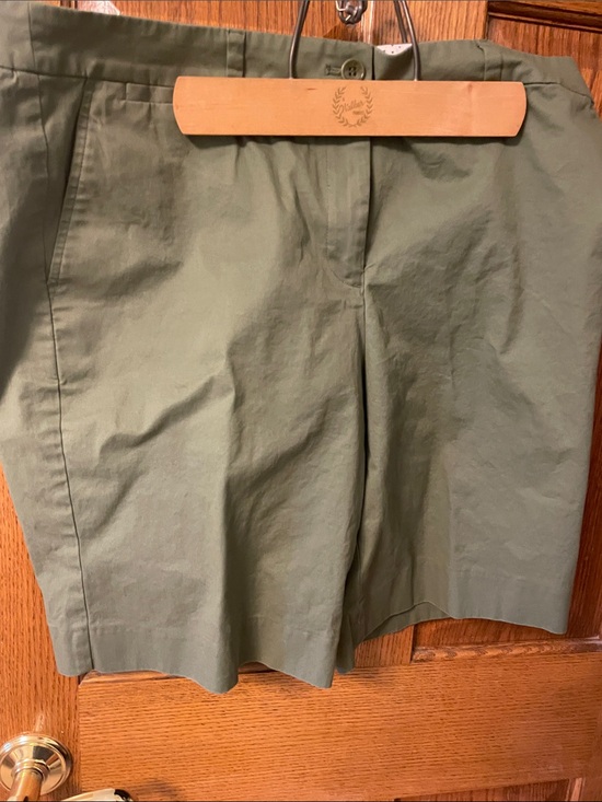 Talbots Pants - Talbots Olive Green Bermuda Shorts